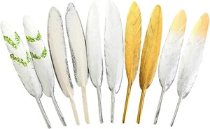 Natural Goose Feathers Clothing Accessories Pack of Mixed For Dream Catcher - Picture 1 of 3