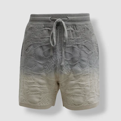 $225 Twenty Montreal Hombres Gris Red Cruzada Suéter Pantalones Cortos Talla L Foto 1 de 4