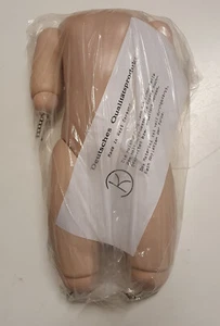 Puppenkörper, Kunststoff, ca. 33 cm, helle Hautfarbe, zum Fertigbasteln, neu - Bild 1 von 8