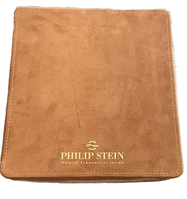 Philip Stein~ Zippered Presentation Watch Storage Case & Gloves holds 10 Watches - Image 1 of 4
