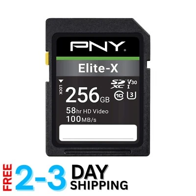 Durable 256GB Elite-X SD Card - 100MB/s Speed, Ideal for 4K Content Creators - Image 1 of 4