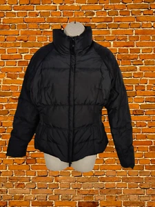 DAMEN CALVIN KLEIN GRÖSSE UK 8-10 SCHWARZ DAUNEN FEDERN WATTIERT GEFÜTTERTE JACKE MANTEL REISSVERSCHLUSS - Bild 1 von 5