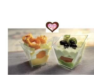 bicchierini FINGER FOOD TRASPARENTE dolce salato BAR gelateria pasticceria - Foto 1 di 1