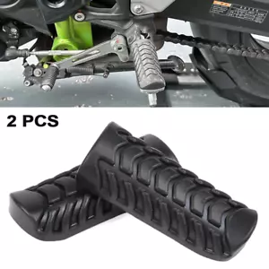 Front Footrest Step Pegs Rubber For KAWASAKI Z650 Z900 Ninja 650 H2 Versys-X 300 - Picture 1 of 24