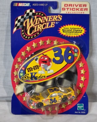 M&M's NASCAR Winner's Circle Driver Sticker Collection Diecast Car Ken Schrader - Image 1 of 4