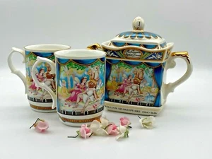 Vintage Sadler A Midsummer Night's Dream teapot mugs set porcelain Shakespeare - Picture 1 of 12