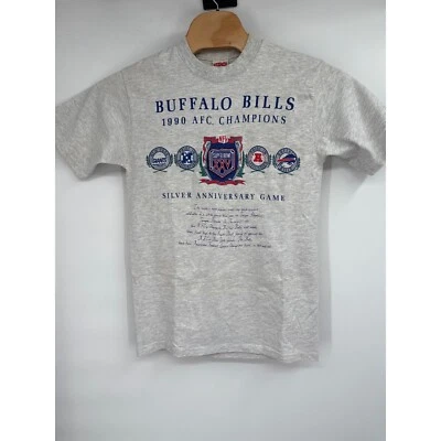 Camisa De Colección 1991 Super Bowl XXV Buffalo Bills Vs Giants Plata Aniversario Para Hombres L Foto 1 de 4