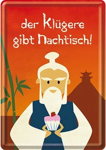 Arte nostálgico postal de chapa El más inteligente da postre Cup Cakes publicidad * - Imagen 1 de 4