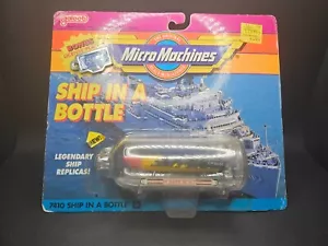 Galoob Micro Machines SHIP IN A BOTTLE 6 - POWER BOAT YANKEE PLATE - Imagen 1 de 5