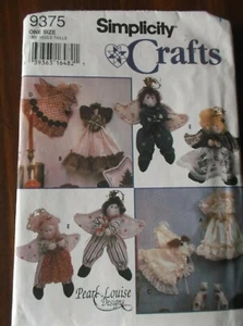 PATRÓN DE COSTURA ARTESANAL S9375 DECORACIONES DE ÁNGEL 3 TAMAÑOS COPA DE ÁRBOL VOLANDO PEQUEÑO - Imagen 1 de 2