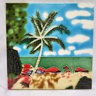 Decorative Wall Tile - 8" X 8" - "A Day At The Beach" - Glossy - Textured