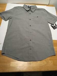 (XL/Youth) NWT Shaun White Built to Survive GRAY BIRCH Button Front Shirt