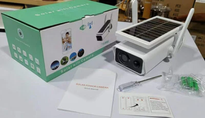 Outdoor 1080P HD Solar Battery Wifi IP Camera Night Vision CCTV Security Camera - Image 1 of 4