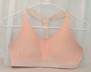 Victoria Secret 36B Sports Bra . Pink . Racer Back - Picture 1 of 6