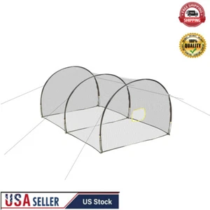 Pop Up Batting Cage- Baseball or Softball Batting and Pitching Practice Park Hot - Picture 1 of 6
