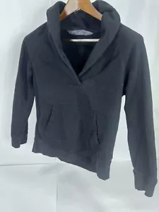 J. Sudadera Pullover Cuello Mantón Negro Crew Talla M Manga 3/4 Bolsillo Superior 88699 - Imagen 1 de 3