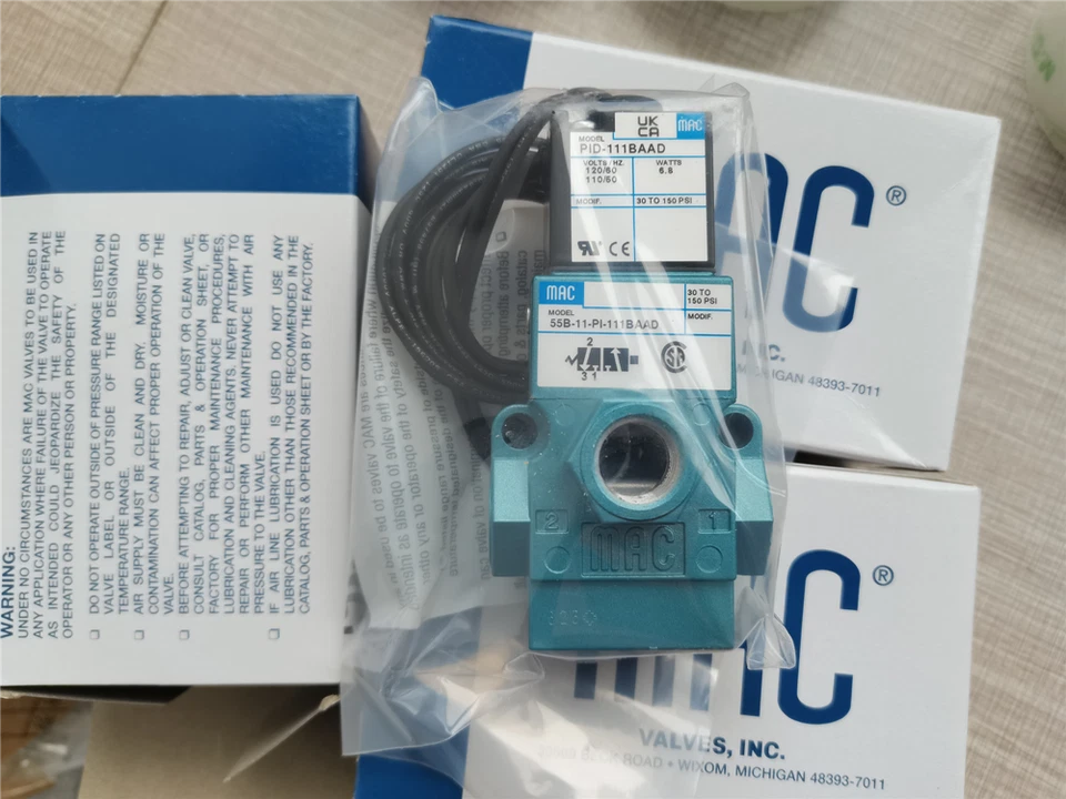 1Шт MAC 55B-11-PI-111BAAD электромагнитный клапан 55B11PI111BAAD новый ускоренная доставка - Изображение 1 из 1