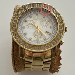 Joe Rodeo Watch SWISS MADE Chronograph Diamond Jewelry Face size 50mm x 50mm - Picture 1 of 6