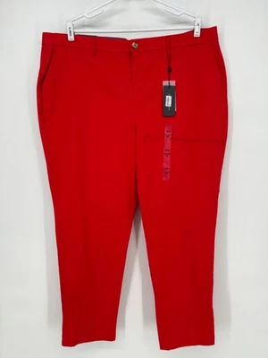 Tommy Hilfiger Pants Womens 20W Red Hampton Stretch Slim Chino - Image 1 of 4