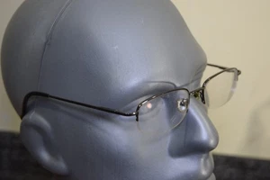 Via Milano EMILIO Gun Eyeglasses Half Rim Frames 52-20-140 - Picture 1 of 14