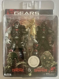 NECA Gears of War 2 Toys R Us Exclusive Locust Drone & Locust Sniper 2 Pack New - Picture 1 of 2