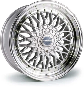 Dare DRRS 18x8 ET40 5x105 Silver Polished / Chrome Rivets CB72.6mm (Rated 690kgk - Picture 1 of 1