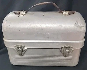 Vintage Collectible Non-rus Aluminum Miners Workman's Lunch Box - Picture 1 of 9