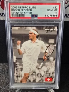 2003 Netpro Elite Event Starter ROGER FEDERER #S2 PSA 10 GEM MINT - Picture 1 of 2
