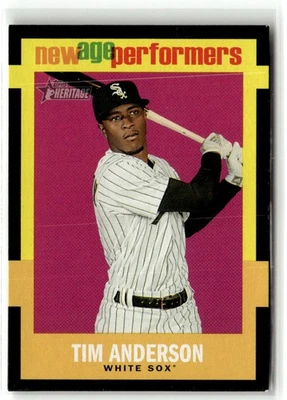 2020 Topps Heritage #NAP-16 Tim Anderson New Age Performers - Image 1 of 2
