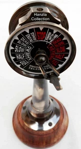 Telégrafo 6" Marítimo Antiguo Barco Orden de Motor Telégrafo Barco Náutico Latón - Imagen 1 de 6