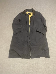 Vintage Faconnable Men's Water Repellent Trench Coat Size Large Removable Lining - Picture 1 of 7
