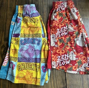 Flow Society Lacrosse Shorts Youth Medium Buddha Chuck’s Gopher Rare Zen Flow - Picture 1 of 17