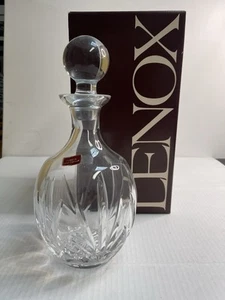 Vintage Lenox Liquor Decanter with round Crystal Stopper w/ box - Picture 1 of 14