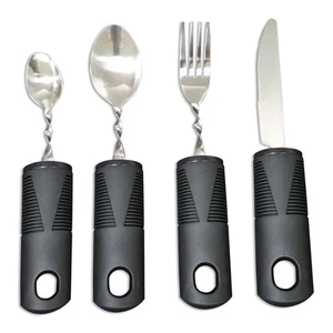 4pcs Bendable Cutlery Disabled Utensil Adult Weighted Utensils Elderly3737 - Picture 1 of 7