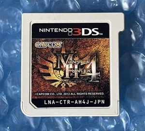 Nintendo 3DS Monster Hunter 4 Japanese Action Games CAPCOM cartridge only Tested - Picture 1 of 2