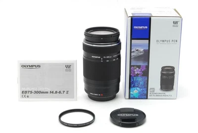 [Unused] Olympus M.ZUIKO DIGITAL ED 75-300mm f/4.8-6.7 II Zoom Lens From JAPAN - Image 1 of 4