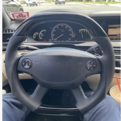 For Mercedes- Benz W221 S400 S550 CL550 09-14 Heat Piano Black Steering Wheel - Image 1 of 4