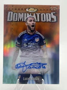 2024 Topps Finest MLS Lucho Acosta Orange Dominators Auto /25 - Picture 1 of 2