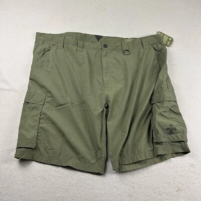 Boy Scouts Of America Shorts Adult 3XL Green Cargo Centennial Uniform NWT - Image 1 of 4
