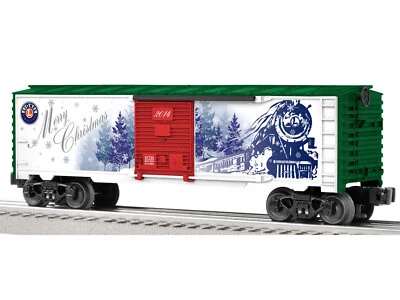 LIONEL USA 2014 CHRISTMAS BOX CAR O GAUGE  #6-81733 - Image 1 of 3
