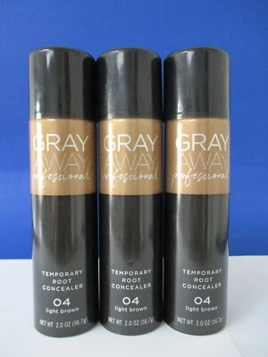 Everpro Gray Away Temporary Root Concealer, Light Brown 04,  2 oz Pack of 3 - Image 1 of 4