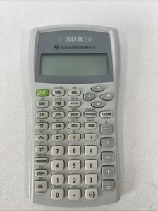 Texas Instruments TI-30X IIB Calculadora Científica Blanco Gris Cubierta Probada Funciona - Imagen 1 de 7