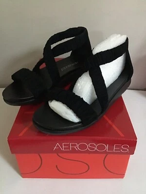 Sapato/sandália feminina de camurça preta artesanato aerossóis tamanho 5,5 M novo sem caixa - Imagem 1 de 4