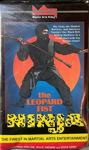 VHS The Leopard Fist Ninja KUNG FU - Jack Lam - 1986 RARE Vintage Clam Shell - Bild 1 von 2