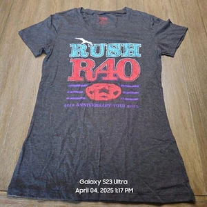 Rush r40 Tour 2112 Women's T-shirt (L) Lifeson Peart Lee - Picture 1 of 3