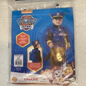 Paw Patrol Chase Costume Toddler Size 3T-4T Jumpsuit Hat Backpack Rubies - Picture 1 of 6