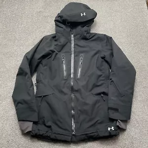 Under Armour Jacket Medium Black Storm Coldgear Infrared Full Zip Hooded READ - Picture 1 of 15