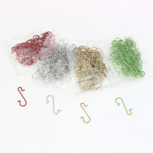 NEW AU Christmas Tree Ornament Hooks S-Shaped Ornaments Hangers Xmas Bauble Hook - Picture 1 of 16