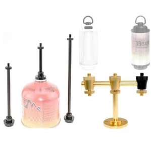 Outdoor Camping Flat Gas Light Adapter DIY Stand Bracket Lantern Desk Holder - Picture 1 of 27