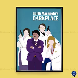 Impresión de póster minimalista de personajes de comedia de Garth Marenghi's Darkplace (3 tamaños) - Imagen 1 de 6